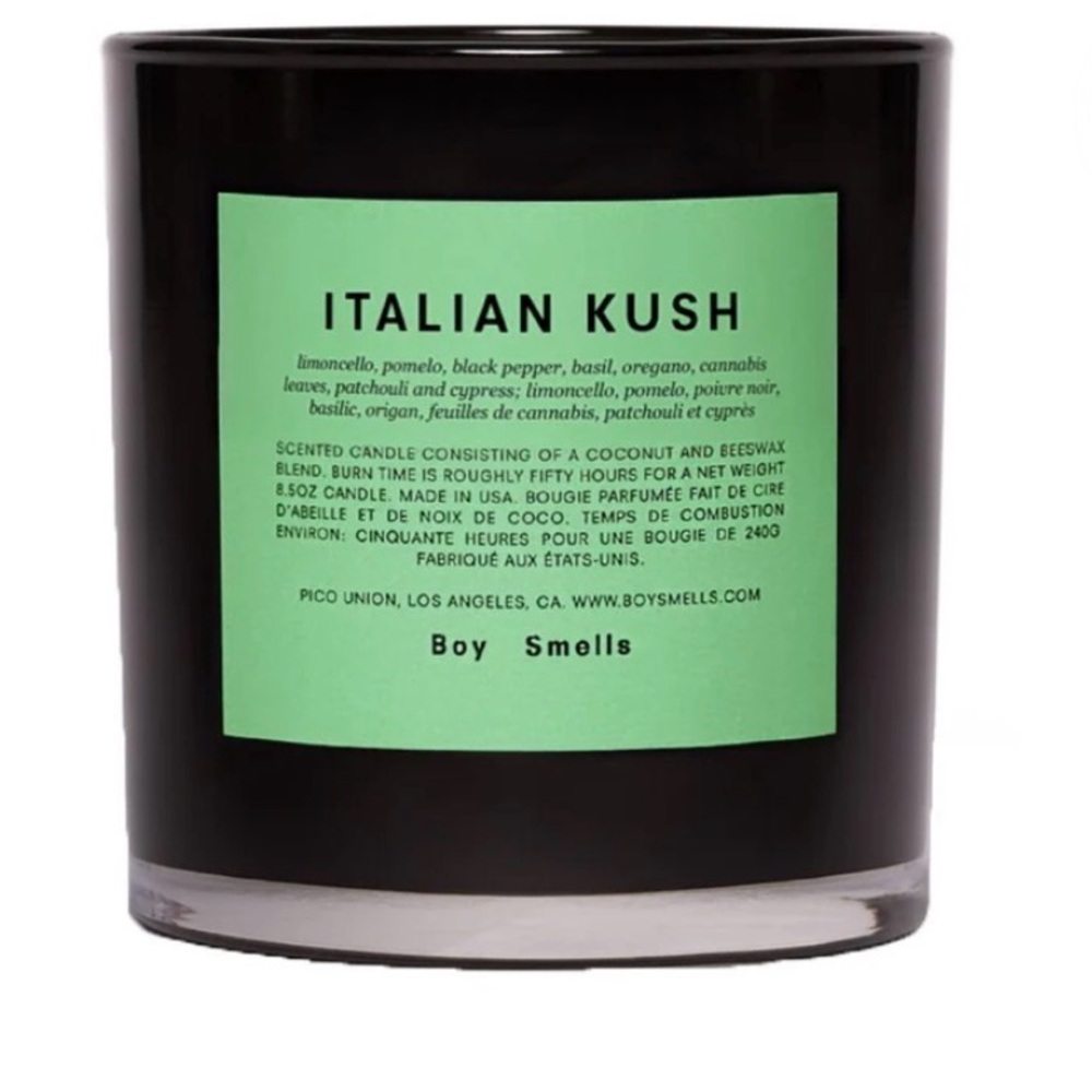 Boy Smells Italian Kush Candle New in Box